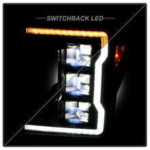 Load image into Gallery viewer, Spyder LED Projectile Headlights Ford F250/F350/F450 Super Duty (20-22) Halogen Model [Apex  Series - Sequential LED Turn Signal] Black Alternate Image