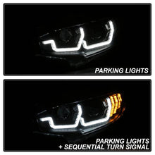 Load image into Gallery viewer, Spyder Projector Headlights Honda Civic (16-20) Black Signature Series w/ LED Sequential Turn Signal Lights - Default Title Alternate Image