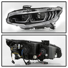 Load image into Gallery viewer, Spyder Projector Headlights Honda Civic (16-20) Black Signature Series w/ LED Sequential Turn Signal Lights - Default Title Alternate Image