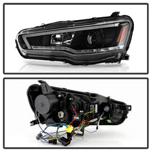 Load image into Gallery viewer, Spyder Projector Headlights Mitsubishi Lancer EVO 10 (08-17) [Signature Series - LED Sequential Turn Signal Lights] Xenon/HID or Halogen Model - Xenon/HID Alternate Image
