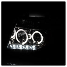 Load image into Gallery viewer, Spyder Projector Headlights Nissan Frontier (05-08) Pathfinder (05-07) with LED Halo - Black / Chrome / Smoke - Black Alternate Image