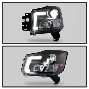 Spyder Projector Headlights Nissan Titan (04-15) [Platinum Series] Black Housing