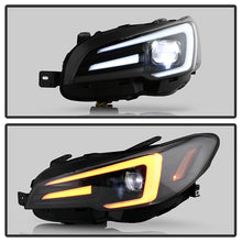 Load image into Gallery viewer, Spyder LED Headlights Subaru WRX (15-20) APEX Sequential Switch Back DRL Turn Signal w/ Black Housing - Default Title Alternate Image