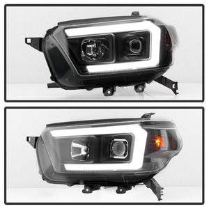 Spyder Projector Headlights Toyota 4Runner (2010-2013) LED Light Bar w/ Black Housing
