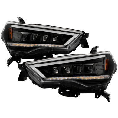 Spyder LED Projectile Headlights Toyota 4Runner (14-20) LED Model [Apex  Series - Sequential LED Turn Signal] Black