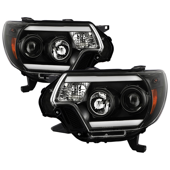 Spyder Projector Headlights Toyota Tacoma (12-15) [Platinum Series] Black Housing