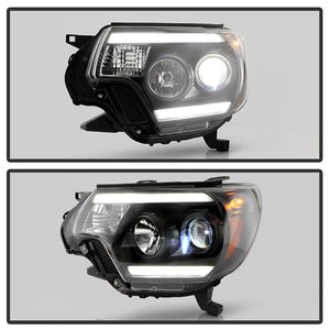 Spyder Projector Headlights Toyota Tacoma (12-15) [Platinum Series] Black Housing