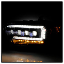 Load image into Gallery viewer, Spyder LED Projector Headlights Toyota Tacoma (16-22) Apex Series with Sequential LED Turn Signal - Black Alternate Image