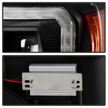 Load image into Gallery viewer, Spyder LED Projector Headlights Toyota Tacoma (16-22) Apex Series with Sequential LED Turn Signal - Black Alternate Image