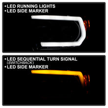 Load image into Gallery viewer, Spyder Projector Headlights Toyota Tacoma (16-22) OE halogen w/ LED DRL [Signature Series - Sequential LED Turn Signal] Black Housing - Default Title Alternate Image