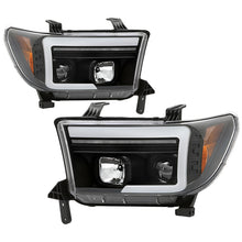 Load image into Gallery viewer, Spyder Projector Headlights Toyota Sequoia (08-10) [Platinum Series - Sequential LED Turn Signal] Black Housing Alternate Image