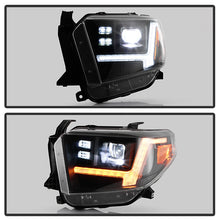 Load image into Gallery viewer, Spyder LED Projectile Headlights Toyota Tundra SR / SR5 (14-18) Halogen Model [Apex Series] Sequential LED Turn Signal or Light Bar DRL Alternate Image