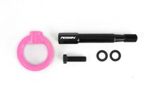 Load image into Gallery viewer, Perrin Tow Hooks Subaru WRX / WRX STi Hatchback / Sedan (2008-2014) Rear - Red / Black / Neon Yellow / Hyper Pink - Hyper Pink - Hatchback Alternate Image
