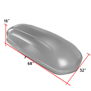 DNA Roof Rack Cargo Boxes Cadillac Escalade/ESV (2015-2018) with Aluminum Cross Bars - Black / Grey