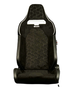 BRAUM Viper-X Sport Reclinable Bucket Seats - Leather / Jacquard / Alcantara