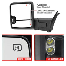 Load image into Gallery viewer, Spec-D Towing Mirrors Chevy Silverado 1500 (2007-2013) Heated &amp; Manually Extendable - With or Without Sequential Turn Signals - Does not have built in turn signals Alternate Image