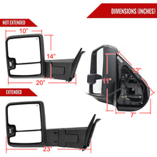 Load image into Gallery viewer, Spec-D Towing Mirrors Chevy Silverado 1500 (2007-2013) Heated &amp; Manually Extendable - With or Without Sequential Turn Signals - Does not have built in turn signals Alternate Image