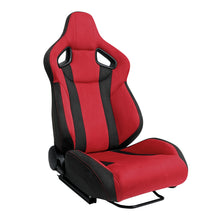 Load image into Gallery viewer, Spec-D Racing Seats FL5 Type R Style (Adjustable &amp; Reclinable) Red &amp; Black Suede - Passenger Side Alternate Image