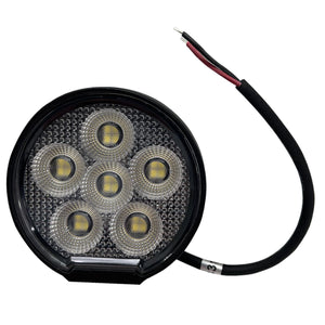 Race Sport RS Round Auxiliary LED Light [IQ Series] Flood Beam Pattern