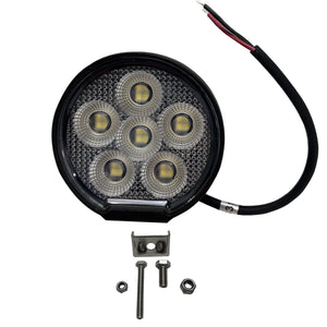 Race Sport RS Round Auxiliary LED Light [IQ Series] Flood Beam Pattern