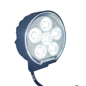 Race Sport RS Round Auxiliary LED Light [IQ Series] Flood Beam Pattern