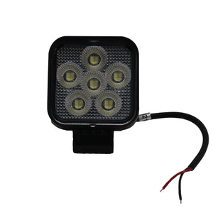 Race Sport RS Square Auxiliary LED Light [IQ Series] Flood Beam Pattern