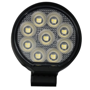 Race Sport RS Round Auxiliary LED Light [IQ Series] Flood Beam Pattern