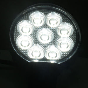 Race Sport RS Round Auxiliary LED Light [IQ Series] Flood Beam Pattern