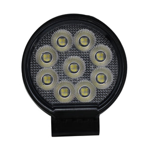 Race Sport RS Round Auxiliary LED Light [IQ Series] Flood Beam Pattern