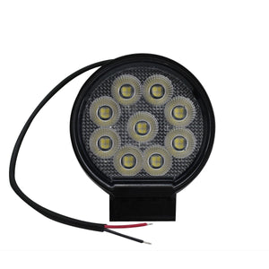 Race Sport RS Round Auxiliary LED Light [IQ Series] Flood Beam Pattern