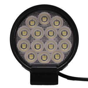 Race Sport RS Round Auxiliary LED Light [IQ Series] Flood Beam Pattern