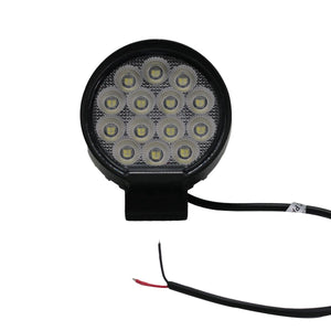 Race Sport RS Round Auxiliary LED Light [IQ Series] Flood Beam Pattern