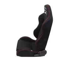 Load image into Gallery viewer, NRG Racing Reclinable Racing Seat (Type-R Style) Pair of Black or Red RSC-200 - Cloth (Pair) Black with Red Stitching Alternate Image