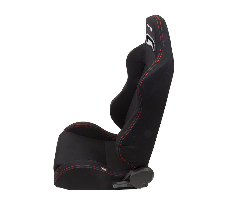 NRG Racing Reclinable Racing Seat (Type-R Style) Pair of Black or Red