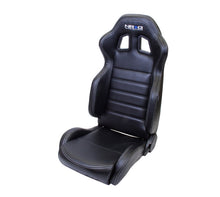 Load image into Gallery viewer, NRG Racing Reclinable Sport Racing Seat (PVC Leather) Black - White or Red Stitch RSC-208 - White Stitch Alternate Image