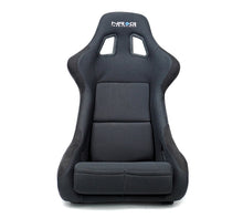 Load image into Gallery viewer, NRG Racing Carbon Fiber Fixed Back Bucket Seats (Large) Black / Red / Blue / Green / Gold / Silver RSC-302 - Black Carbon Fiber Alternate Image
