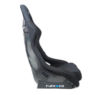 Load image into Gallery viewer, NRG Racing Carbon Fiber Fixed Back Bucket Seats (Large) Black / Red / Blue / Green / Gold / Silver RSC-302 - Black Carbon Fiber Alternate Image