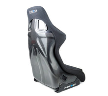 Load image into Gallery viewer, NRG Racing Carbon Fiber Fixed Back Bucket Seats (Large) Black / Red / Blue / Green / Gold / Silver RSC-302 - Black Carbon Fiber Alternate Image