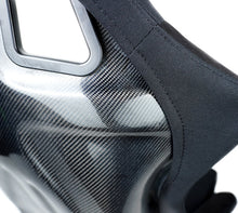 Load image into Gallery viewer, NRG Racing Carbon Fiber Fixed Back Bucket Seats (Large) Black / Red / Blue / Green / Gold / Silver RSC-302 - Black Carbon Fiber Alternate Image