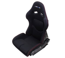 Load image into Gallery viewer, NRG Racing Seats (Adjustable Reclining Back) Black FRP Fiberglass w/ Cloth Seat RSC - 400BK Alternate Image
