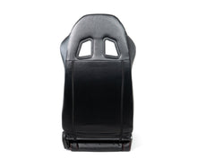 Load image into Gallery viewer, NRG Racing Reclinable Sport Racing Seat (PVC Leather) Black - White or Red Stitch RSC-208 - White Stitch Alternate Image