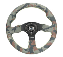 Load image into Gallery viewer, NRG Steering Wheels (Leather or Suede - 320mm, 5mm Spoke) Black / Camo RST-012 Alternate Image