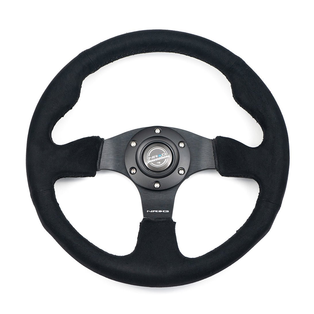 NRG Innovations RST-037MB-BUA 350mm Deep Burgundy Alcantara Steering Wheel