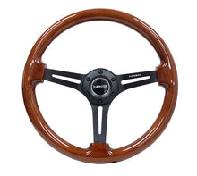 Load image into Gallery viewer, NRG Steering Wheels (Wood - 350mm 3" Deep Dish) Black / Black Galaxy / Brown Alternate Image