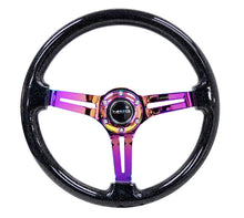 Load image into Gallery viewer, NRG Steering Wheels (Wood - 350mm 3" Deep Dish) Black / Black Galaxy / Brown Alternate Image
