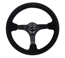 Load image into Gallery viewer, NRG Steering Wheels (350mm, 3" Deep Dish) Suede 5mm Spoke Reinforced Wheel - Black / Camo / Floral Alternate Image