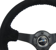 Load image into Gallery viewer, NRG Steering Wheels (350mm, 3" Deep Dish) Suede 5mm Spoke Reinforced Wheel - Black / Camo / Floral Alternate Image