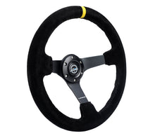 Load image into Gallery viewer, NRG Steering Wheels (350mm, 3" Deep Dish) Suede 5mm Spoke Reinforced Wheel - Black / Camo / Floral Alternate Image