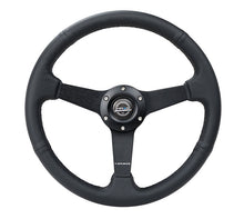 Load image into Gallery viewer, NRG Flat Steering Wheels (Leather / Suede / Alcantara - 350mm) Matte Black / M3 Style / Perforated Leather / Burgundy RST-037MB Alternate Image