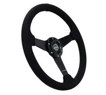 Load image into Gallery viewer, NRG Flat Steering Wheels (Leather / Suede / Alcantara - 350mm) Matte Black / M3 Style / Perforated Leather / Burgundy RST-037MB Alternate Image